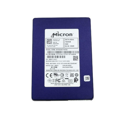 MTFDDAK1T9TDD-1AT1ZABYY Micron 5200 PRO 1.92TB eTLC SATA 6Gbps Read Intensive (SED TCGe / PLP) Mixed-Use 2.5-inch Solid State Drive