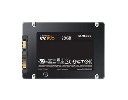 MZ-77E250B/AM Samsung 870 EVO Series 250GB MLC SATA-III V-NAND 2.5-Inch Solid State Drive