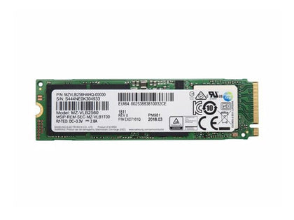 MZVLB256HAHQ-00000 Samsung PM981 Polaris 256GB M.2 2280 PCI-Express Gen3 x4, NVME Solid State Drive