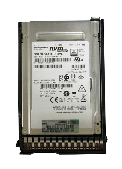 P10212-H21 HPE 3.84TB PCI Express x4 NVMe Read Intensive 2.5-Inch Solid State Drive with Smart Carrier