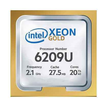 P11162-B21 HPE 2.10GHz 20-Core 27.5MB L3 Cache Socket FCLGA3647 Intel Xeon Gold 6209U Processor for DL180 G10 Server