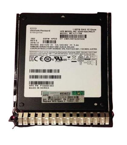 P13237-001 HPE 1.92TB SAS 12Gbps Read Intensive Modular Smart Array 2.5-Inch Solid State Drive