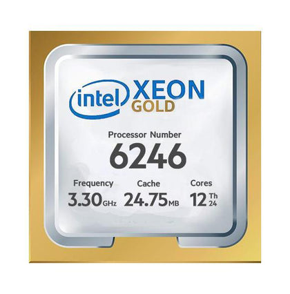 P16454-B21 HPE 3.30GHz 12-Core 24.75MB Cache Socket LGA3647 Intel Xeon Gold 6246 Processor for ML350 G10 Server