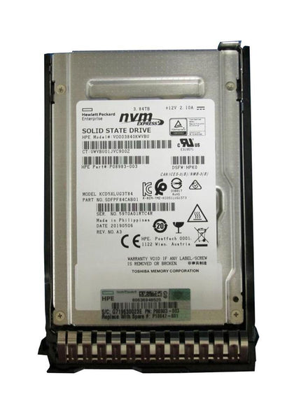 P20019-X21 HPE 3.84TB PCI Express NVMe Read Intensive 2.5-Inch Solid State Drive with Smart Carrier