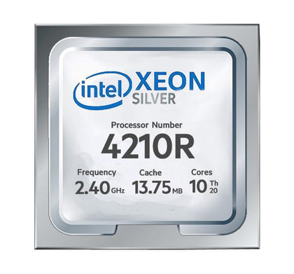 P23549-B21 HPE 2.40GHz 10-Core 13.75MB Cache Xeon Silver 4210R Processor for DL380 G10 Server