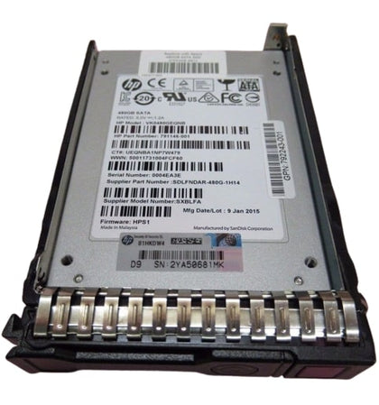 P44011-B21 HPE PM897 480GB SATA 6Gbps Mixed Use 2.5-Inch BC Solid State Drive for G10+ Server