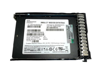 P46053-001 HPE PM893 960GB SATA 6Gbps Read Intensive 2.5-Inch BC Solid State Drive for G10+ Server