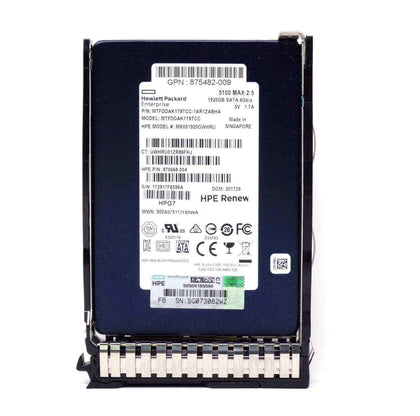 P47816-S21 HPE PM897 1.92TB SATA 6Gbps Mixed Use 2.5-Inch Solid State Drive for G8/G10 Server