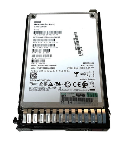 P49056-S21 HPE 6.4TB SAS 12Gbps Mixed Use 2.5-Inch Solid State Drive with Smart Carrier for G10 Server