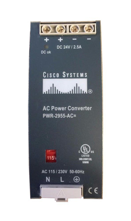 PWR-2955-AC Cisco Catalyst 2950 AC To 24V DC DIN Rail Power Brick