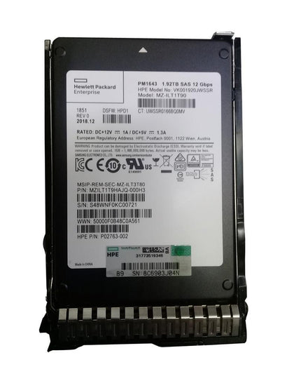 R0Q38A HPE 1.92TB SAS 12Gbps Read Intensive Modular Smart Array 3.5-Inch Solid State Drive
