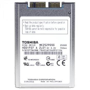 MK2529GSG | Toshiba 250GB 5400RPM SATA 3Gb/s 8MB Cache Hot Swappable 1.8-inch Hard Drive