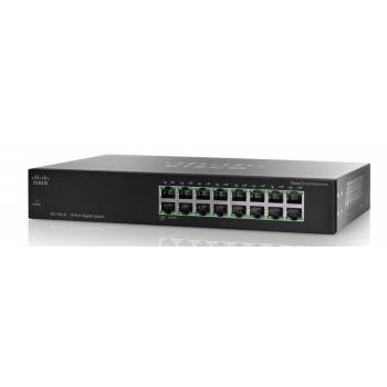 SG100-16 Cisco Small Business SG100 16-Port 10/100/1000Mbps Gigabit Unmanaged Switch