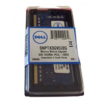SNPTX3GVC/2G | Dell 2GB PC3-12800 non-ECC Unbuffered DDR3-1600MHz CL11 204-Pin SODIMM 1.35V Low Voltage Memory