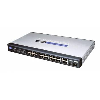 SRW224G4-OB Cisco SRW224G4 24-Port 10/100Mbps PoE 4 x Gigabit Ethernet Managed Switch