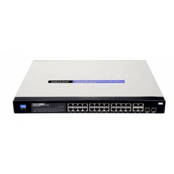 SRW224G4P-OB Cisco SRW224G4P 24-Port 10/100Mbps PoE 4 x Gigabit Ethernet Managed Switch