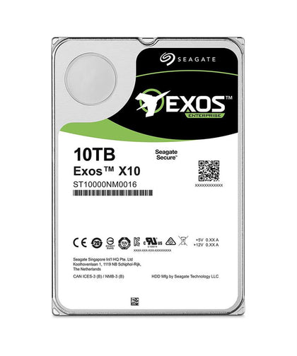 ST10000NM001G Seagate Exos X16 10TB 7200RPM SATA 6Gbps 256MB Cache (512e) 3.5-inch Hard Drive