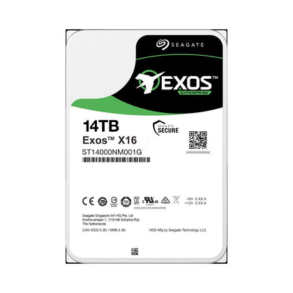 ST14000NM003G Seagate Exos X16 14TB 7200RPM SATA 6Gbps 128MB Cache 3.5-inch Hard Drive