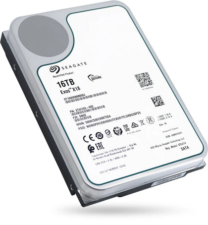 2TW103-002 Seagate Enterprise Exos X18 Series 16TB 7200RPM SATA 6Gbps 256MB Cache (512e 4Kn) 3.5-inch Hard Drive