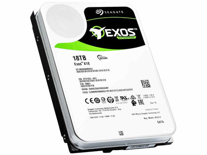 ST18000NM004D Seagate Exos X20 18TB 7200RPM SATA 6Gbps 128MB Cache 512e 3.5-inch Hard Drive