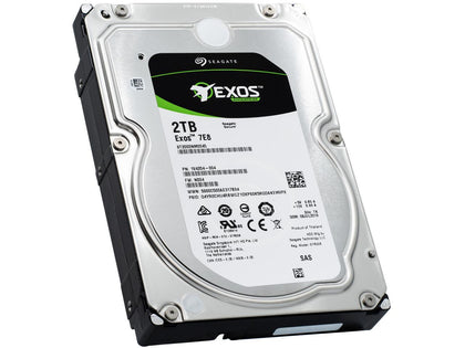 ST2000NM005A Seagate Exos 7E8 2TB 7200RPM SAS 12Gbps 256MB Cache 512n 3.5-inch Hard Drive