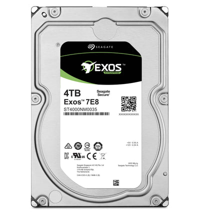 ST4000NM001A Seagate Exos 7E8 4TB 7200RPM SATA 6Gbps 256MB Cache 512n 3.5-inch Hard Drive