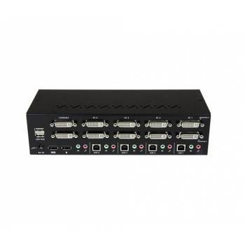SV231QDVIUA | StarTech 2-Port Quad Monitor Dual-Link DVI USB KVM Switch with Audio and Hub