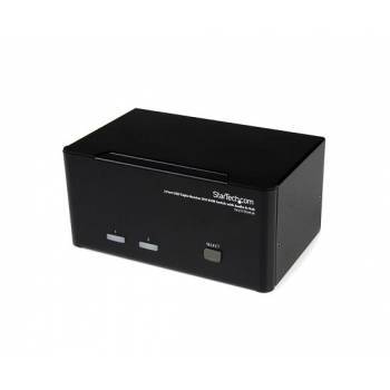 SV231TDVIUA | StarTech 2-Port Triple Monitor DVI KVM Switch with Audio and USB 2.0 Hub