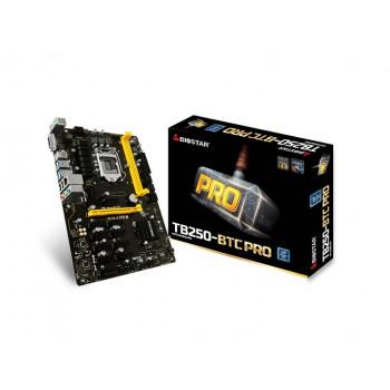 TB250-BTCPRO | Biostar Motherboard CPU i3 i5 i7 LGA1151 Intel DDR4 DVI 11xPCI Express