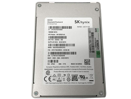 VK1920GFLKL HPE 1.92TB MLC SATA 6GBps Read Intensive 2.5-inch Solid State Drive