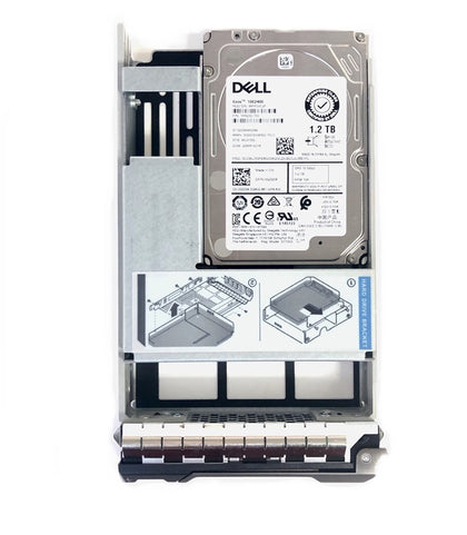 W1DGH Dell 1.2TB 10000RPM SAS 12Gbps Hot Swap (512n) 2.5-Inch Hard Drive with 3.5-Inch Hybrid Carrier
