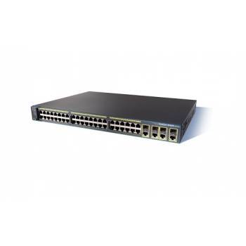 WS-C2960G-48TC-L | Cisco 44-Port 10/100/1000Base-T Managed Gigabit Ethernet Switch with 4 Combo Gigabit SFP Ports