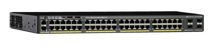 WS-C2960X-48TS-L Cisco 48-Port 10/100/1000 Managed Stackable Gigabit Ethernet Switch with 4 Gigabit SFP Ports