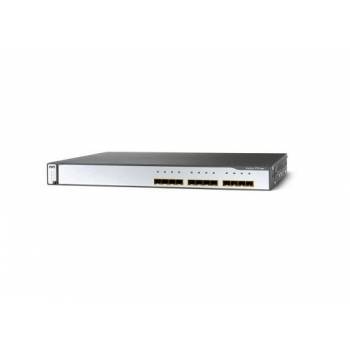 WS-C3750G-12S-S Cisco Catalyst 3750G-12S-S 12-Ports 12 x Gigabit SFP L3 Managed Stackable 1U Rack-Mountable Switch