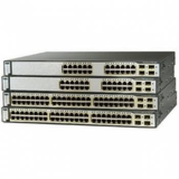 WS-C3750G-24WS-S50  Cisco Catalyst 3750G-24WS-S50 Switch Stackable Rack-Mountable 1U