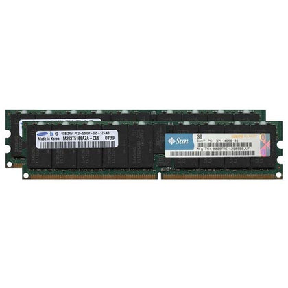 X6382A | Sun 8GB Kit (2 X 4GB) PC2-5300 Fully Buffered DDR2-667MHz CL5 240-Pin DIMM 1.8V Memory