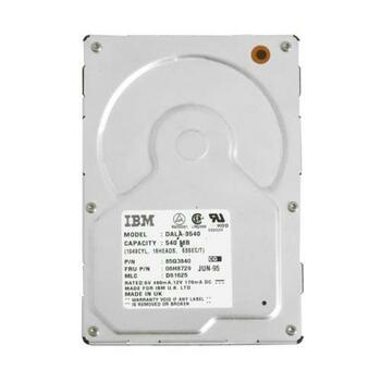 06H8729 | IBM Deskstar 540MB 4500RPM ATA/IDE 96KB Cache 3.5-inch Internal Hard Drive