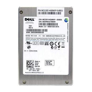 G613R | Dell 100GB SLC SATA 3Gbps 2.5-inch Internal Solid State Drive for EqualLogic Server Systems