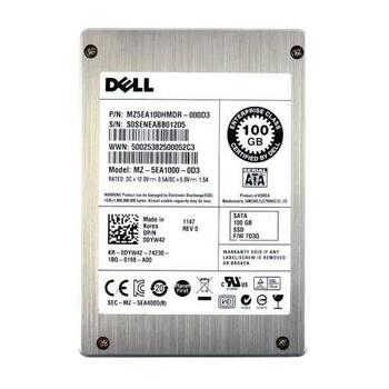 DYW42 | Dell 100GB eMLC SATA 3Gbps 2.5-inch Internal Solid State Drive