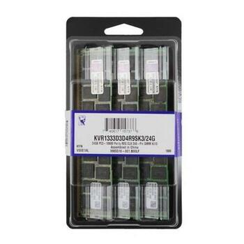 KVR1333D3D4R9SK3/24G | Kingston 24GB (3x8GB) DDR3 Registered ECC PC3-10600 1333Mhz Memory