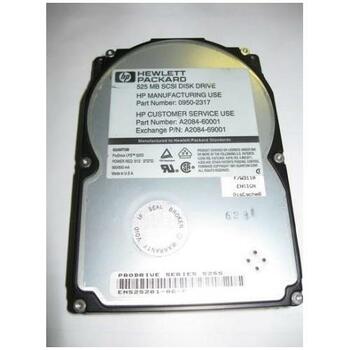 0950-2317 | HP 525MB 4500RPM SCSI 50-Pin 3.5-inch Internal Hard Drive