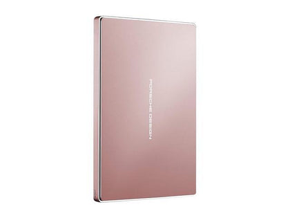 STFD2000406 LaCie Porsche Design 2TB USB 3.1 Type-C 2.5-inch External Hard Drive (Rose Gold)
