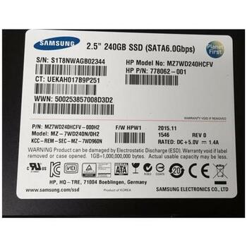 778062-001 | HP 240GB MLC SATA 6Gbps 2.5-inch Solid State Drive